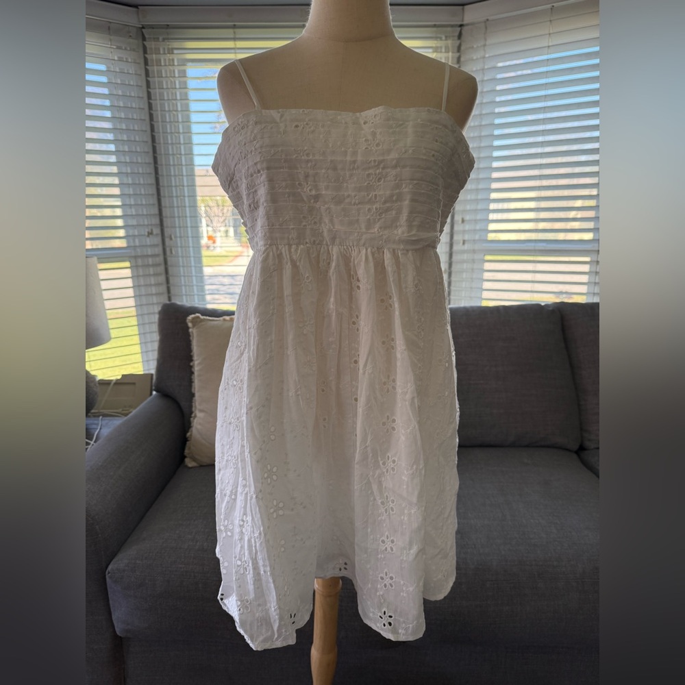 Altar’d State Janna White Eyelet Mini Dress